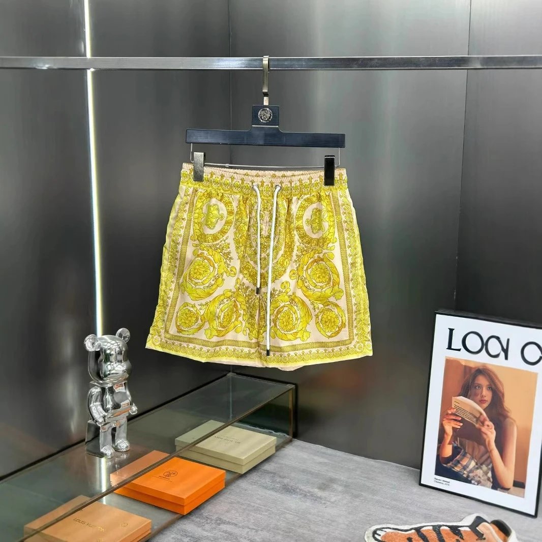 Versace Yellow Patterned Shorts