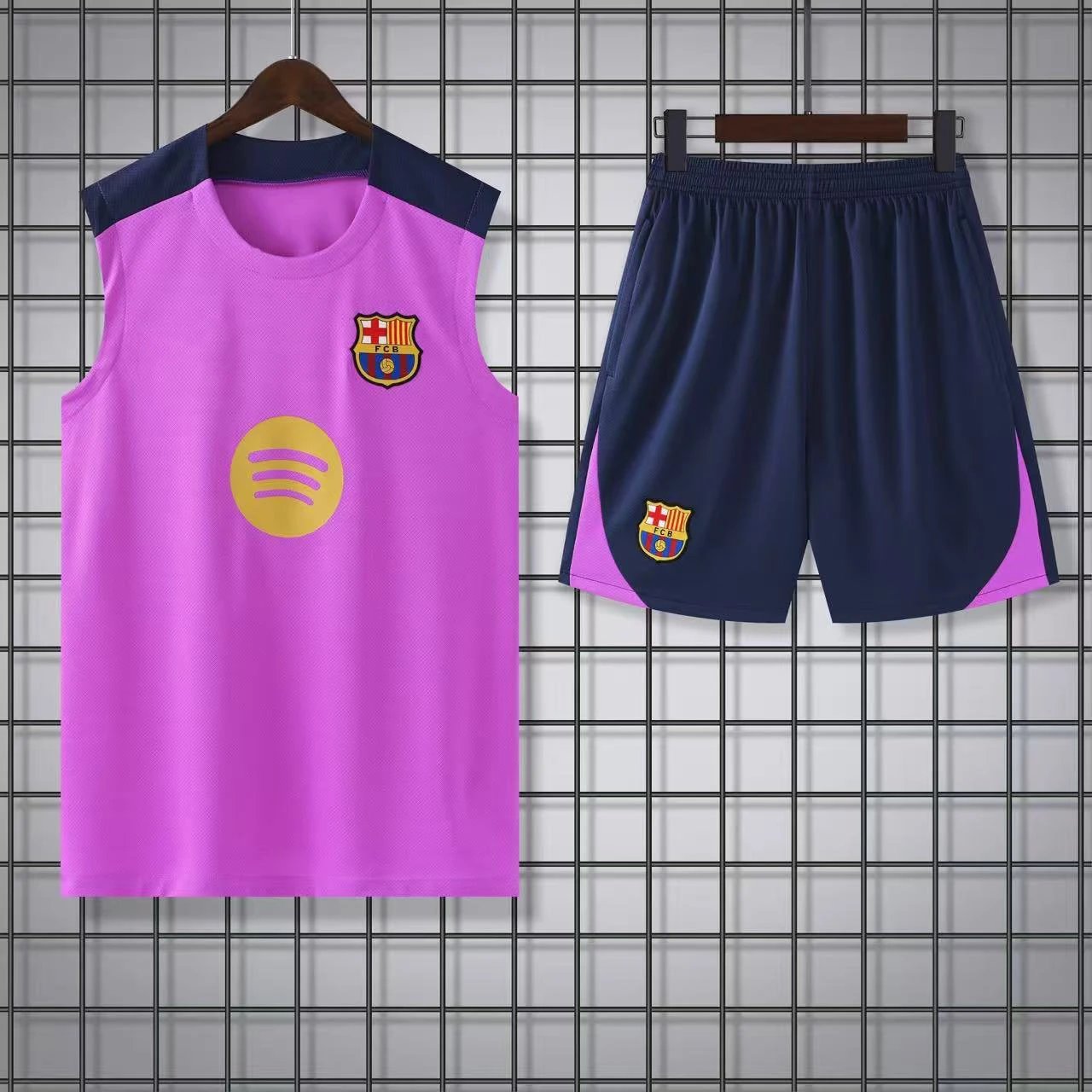 Atlético de Madrid Football Jerseys Sleeveless jersey and shorts set — 2526 Barcelona purple