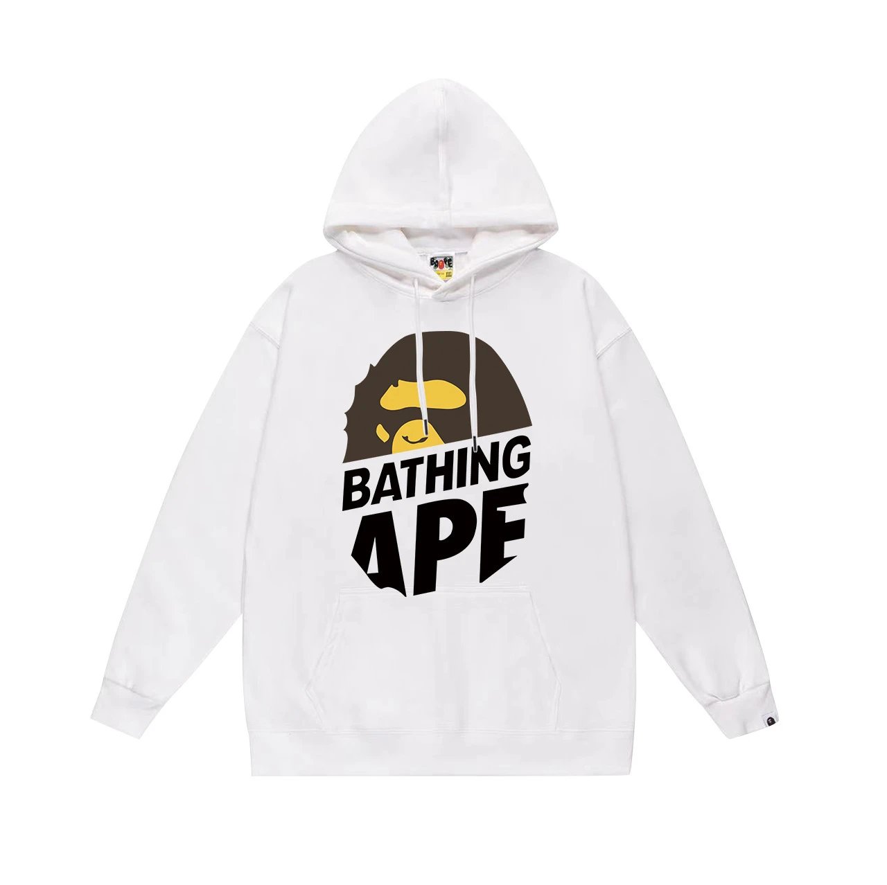 A Bathing Ape Hoodies & Sweatshirts Camo Head Graphic Pullover Hoodie — 654 White