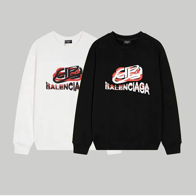 Balenciaga Hoodies & Sweatshirts Crewneck logo-print sweatshirt product detail image 9