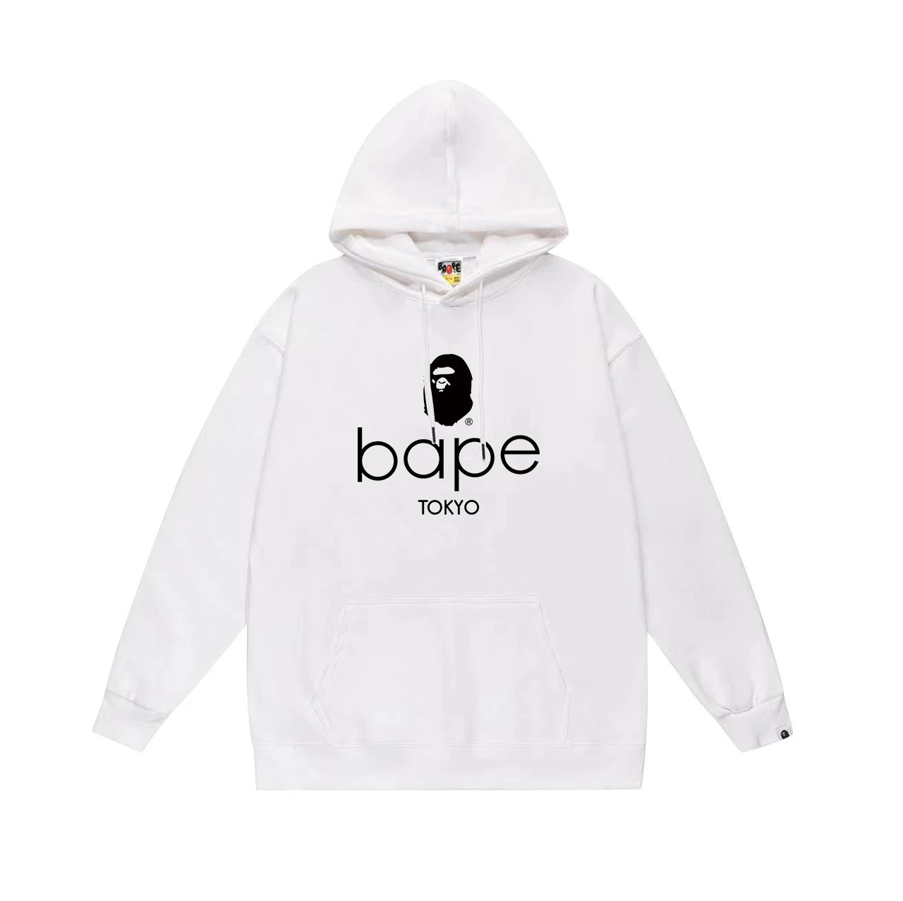 A Bathing Ape Hoodies & Sweatshirts Camo Head Graphic Pullover Hoodie — 667 white