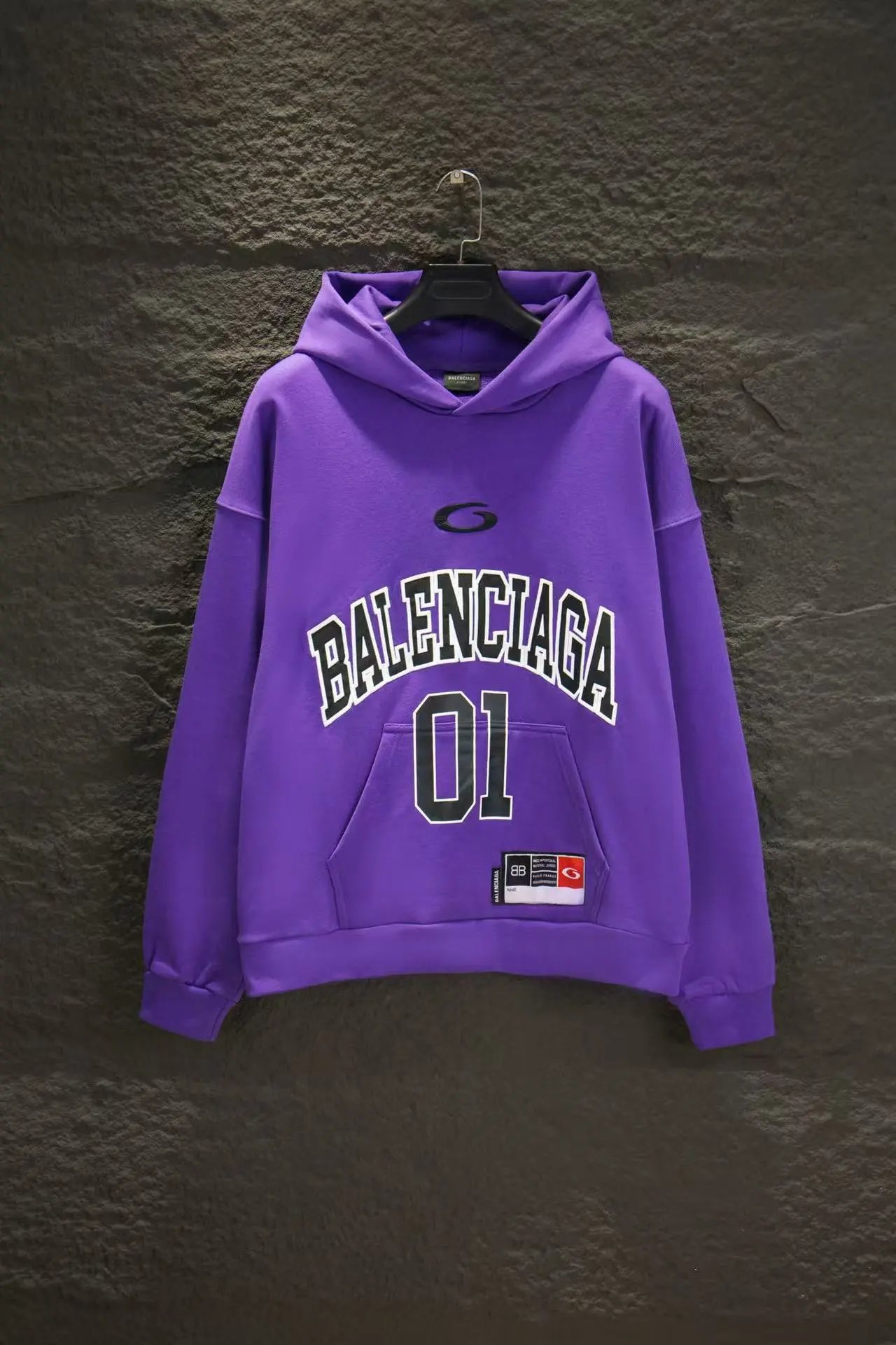 Unbranded Hoodies & Sweatshirts Oversized Letter-Graphic Pullover Hoodie — Purple 5224