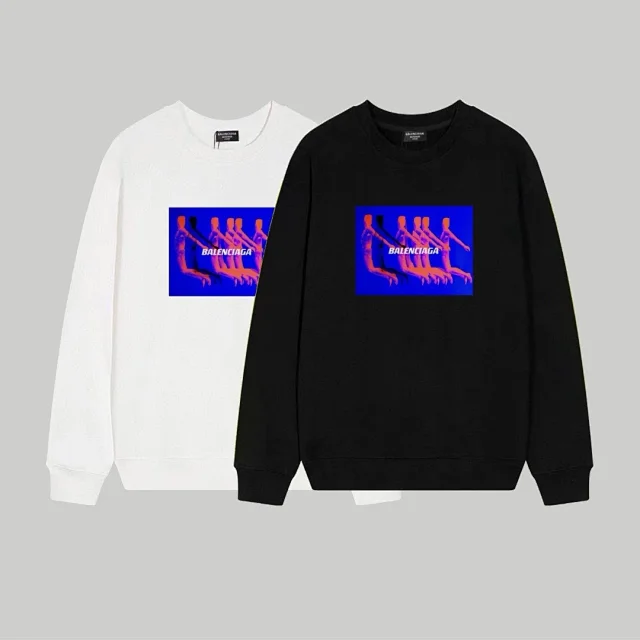 Balenciaga Hoodies & Sweatshirts Crewneck logo-print sweatshirt product detail image 12