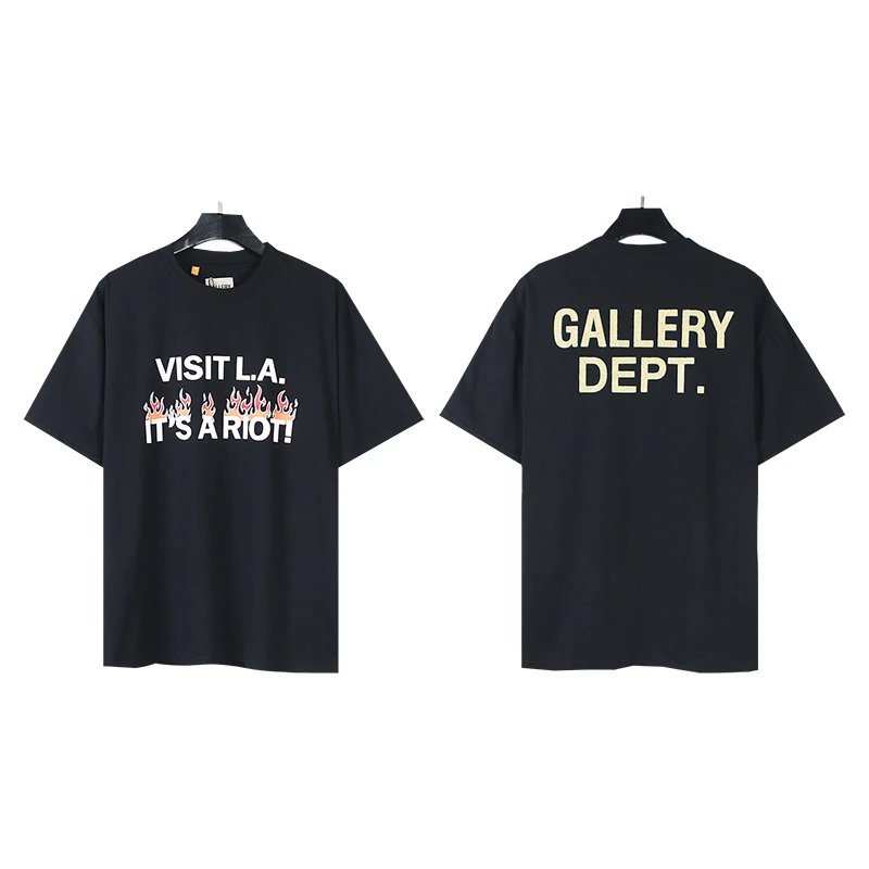 Gallery Dept. T-Shirts Loose Graphic Print — 9010 Black (Digital Direct Injection)