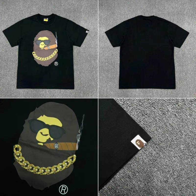 BAPE T-Shirts Short-Sleeve Graphic T-Shirt — XX023 black