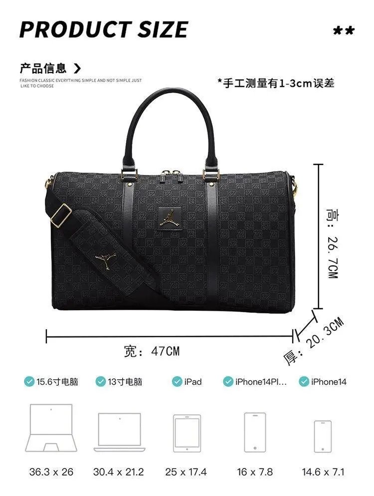 Air Jordan Duffle Bag Black Monogram - 3