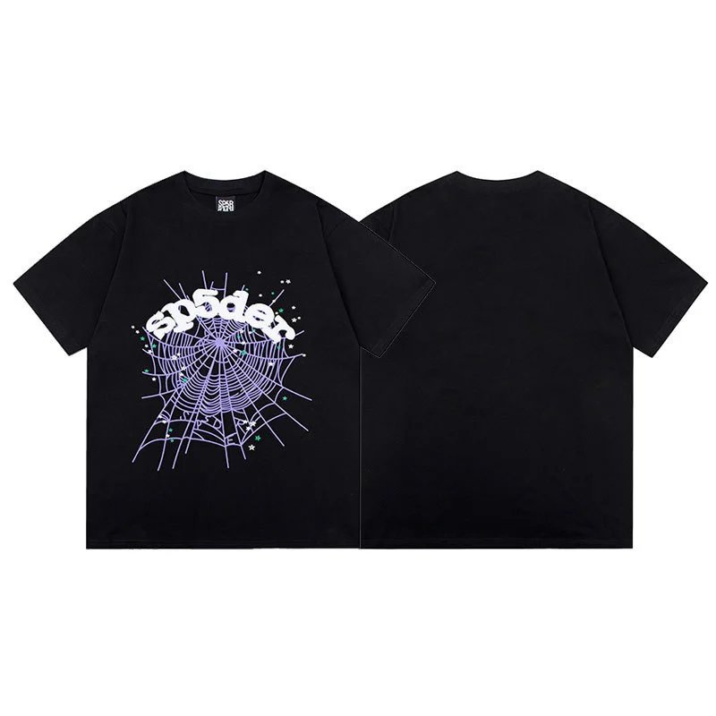 Sp5der T-Shirts Graphic Print — S12 black