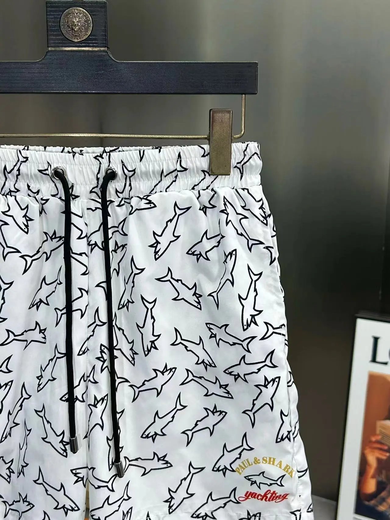 Design Paul & Shark Shark Print Navy Swim Shorts - 29