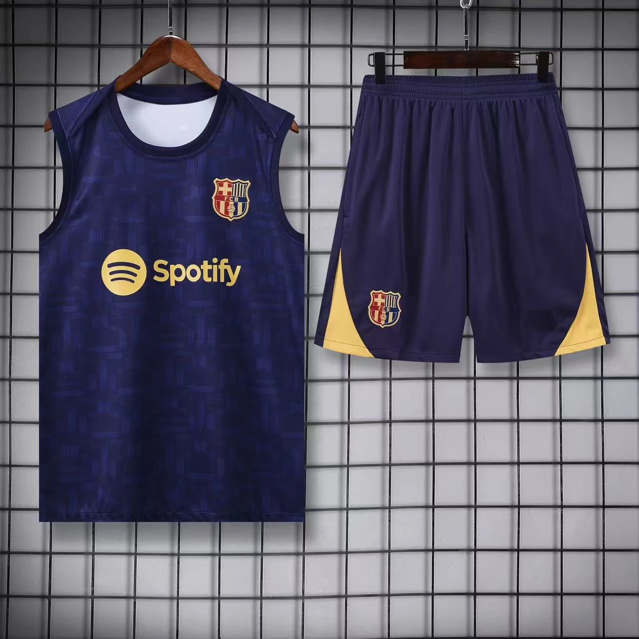 Atlético de Madrid Football Jerseys Sleeveless jersey and shorts set — 2425 Barcelona royal blue