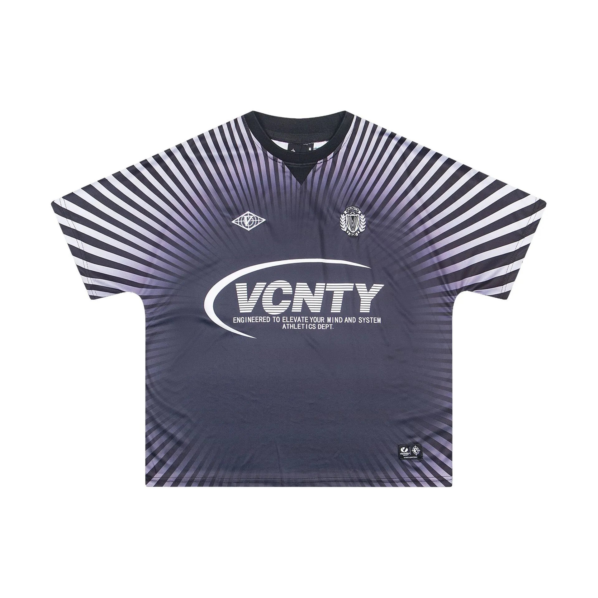 Vicinity Football Jerseys Short-Sleeve — Y 04 Black purple