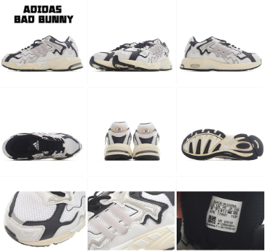 Adidas Bad Bunny Forum Low Black Sneakers Chunky Sneakers - 6