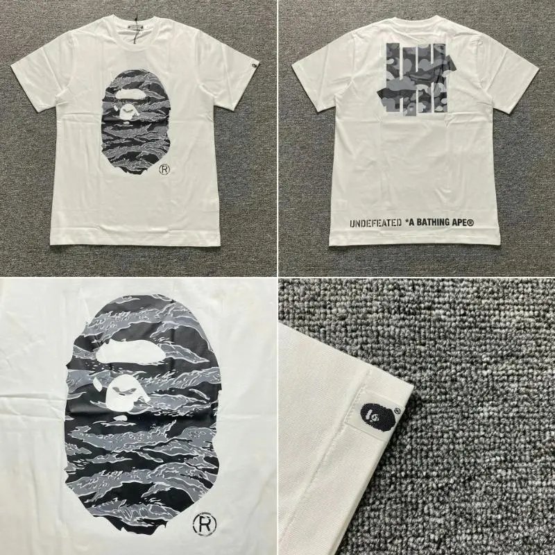 BAPE T-Shirts Short-Sleeve Graphic T-Shirt — XX032 white