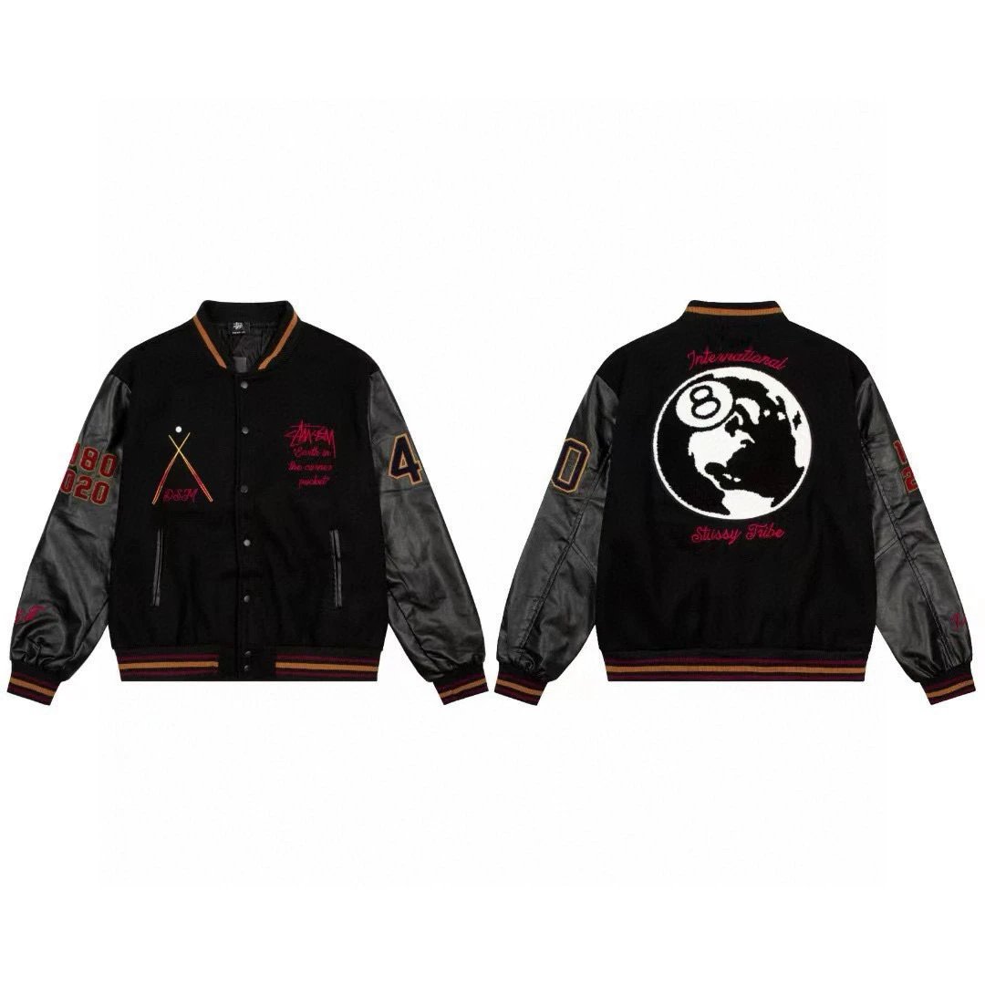Stüssy Jackets Patchwork varsity bomber jacket — thin 813