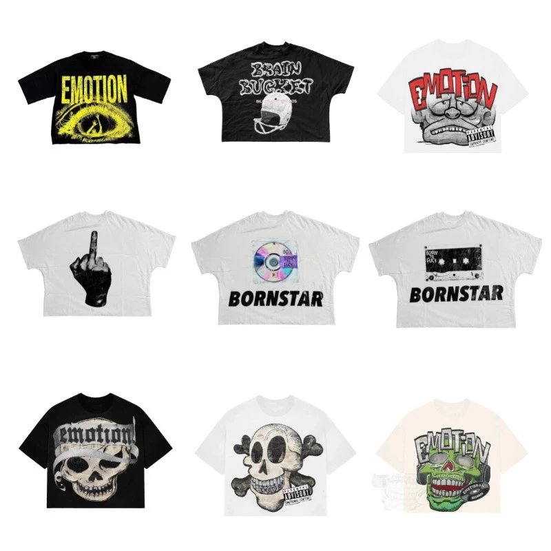 Mixed Emotion Loose-Fit High-S