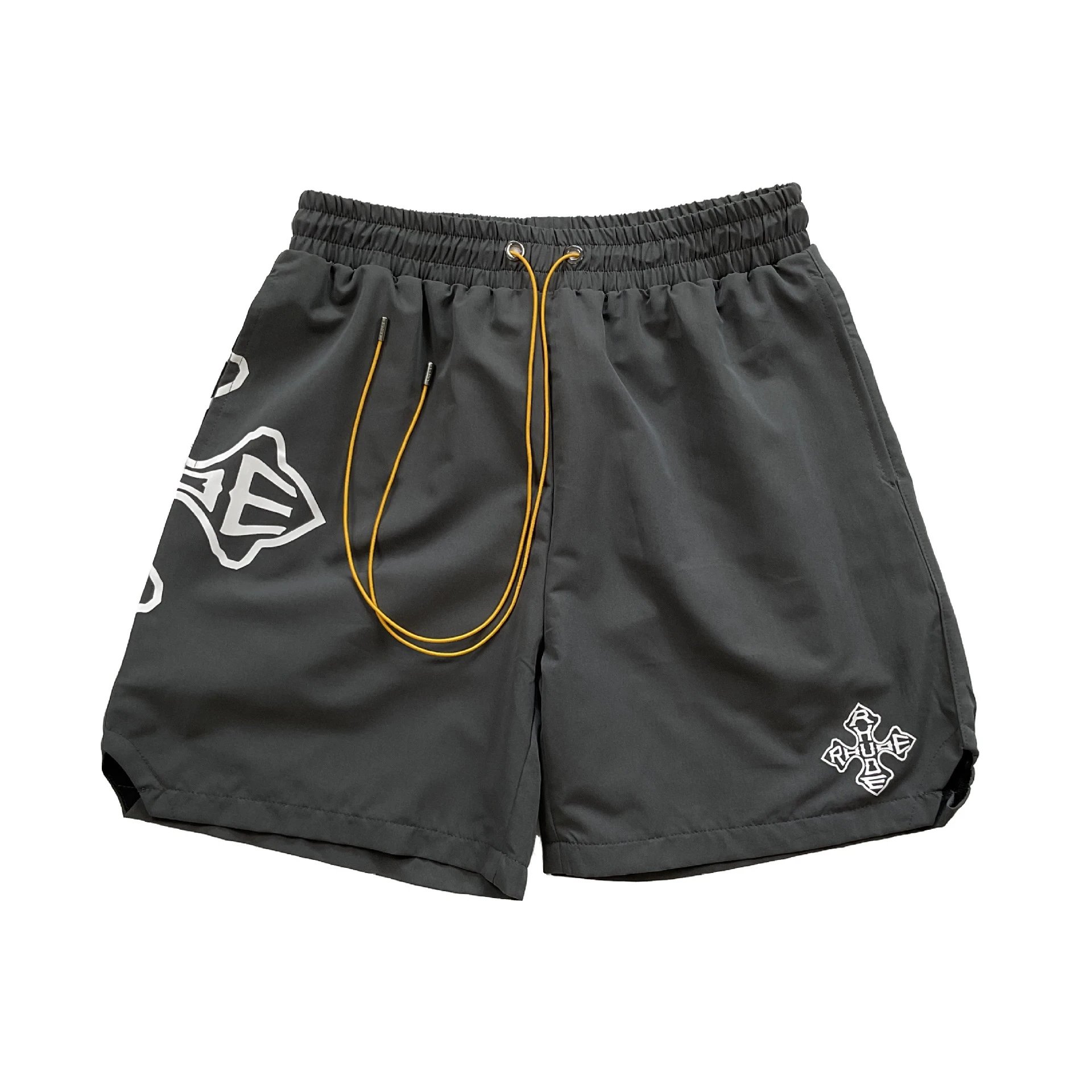 Rhude Shorts Nylon with New Era Graphic Print and Contrast Drawstring image 2