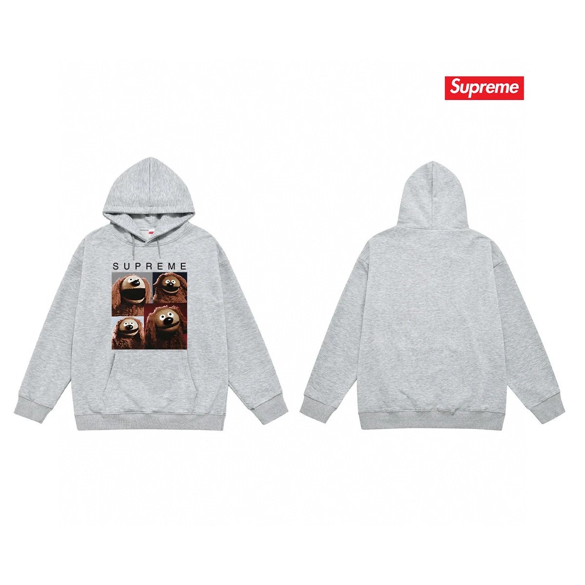 Supreme Hoodies & Sweatshirts Fleece-Lined Graphic Pullover Hoodie — 66-3 Fleece-lined style