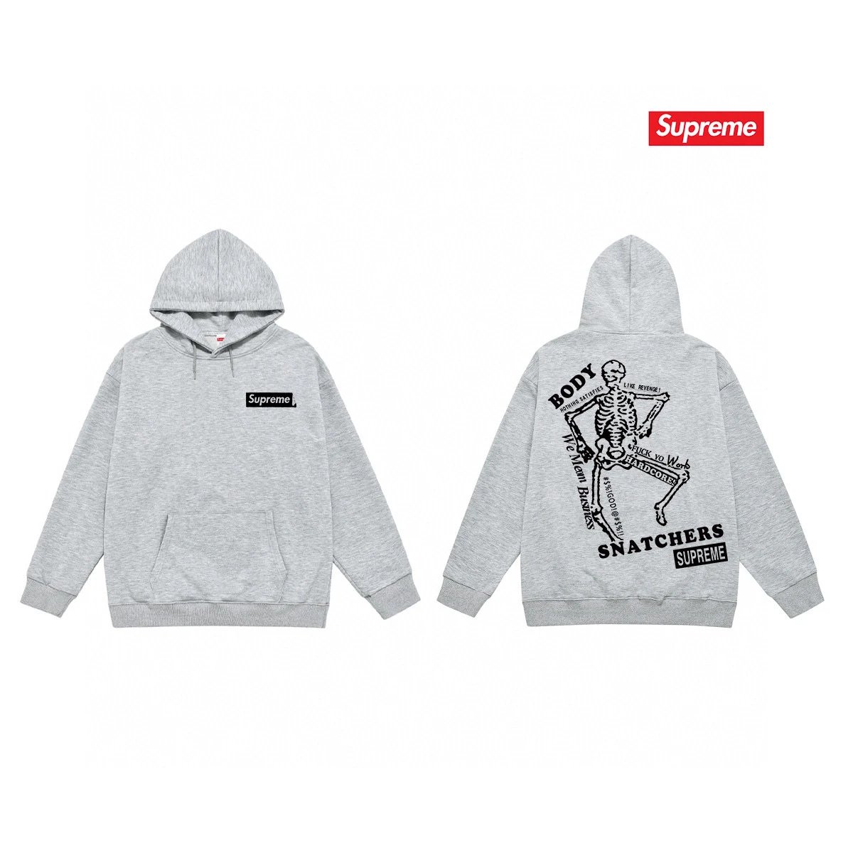 Supreme Hoodies & Sweatshirts Fleece-Lined Body Snatchers Graphic Hoodie — 46-3 Fleece-lined style