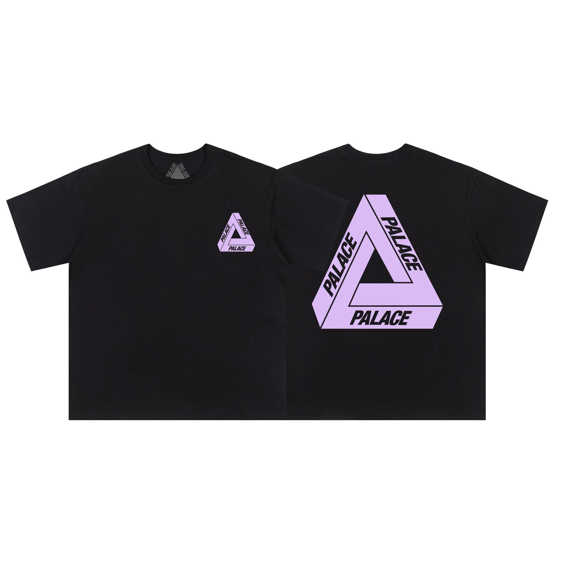 Palace T-Shirts Tri-Ferg Graphic — 03 Black Purple