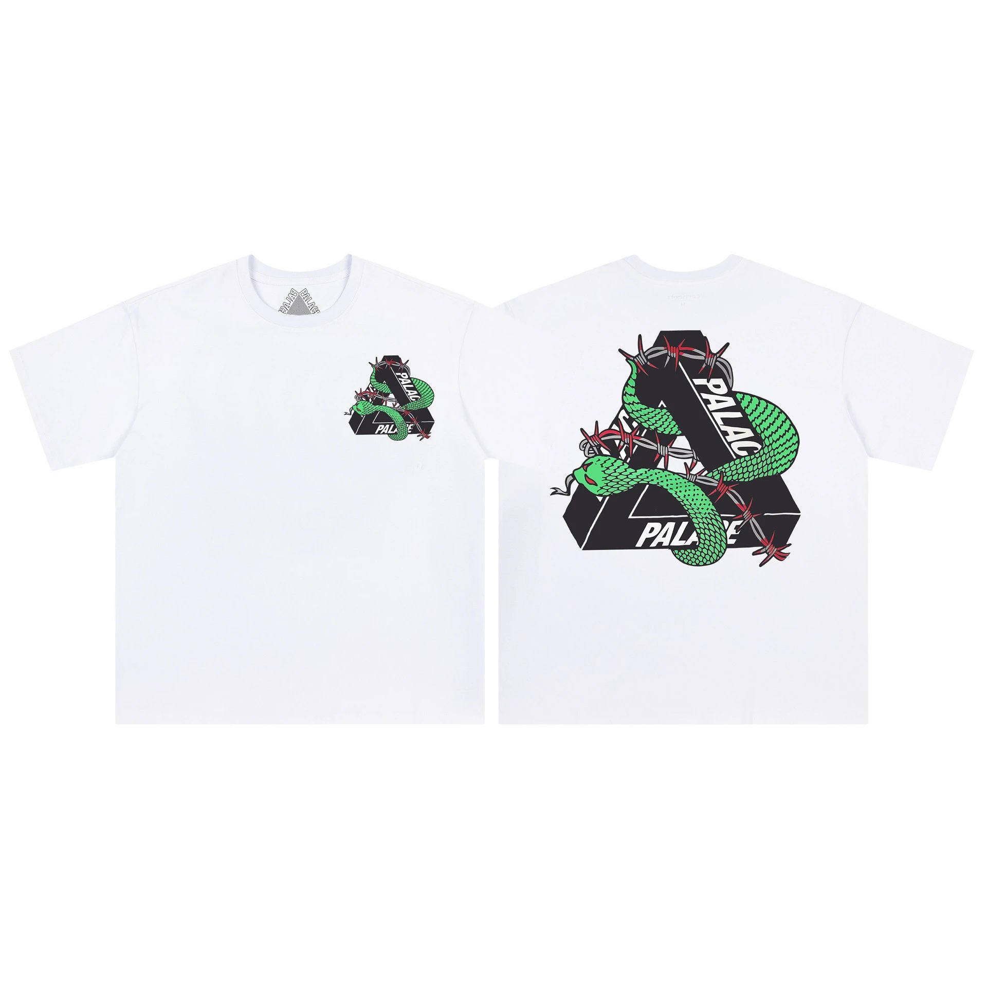 Palace T-Shirts Tri-Ferg Graphic — 08 white