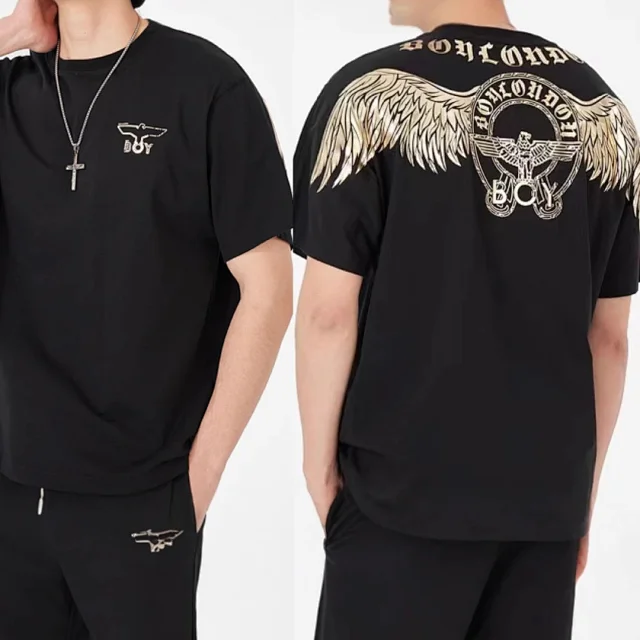 BOY London T-Shirts Eagle and wing graphic short-sleeve T-shirt product detail image 8