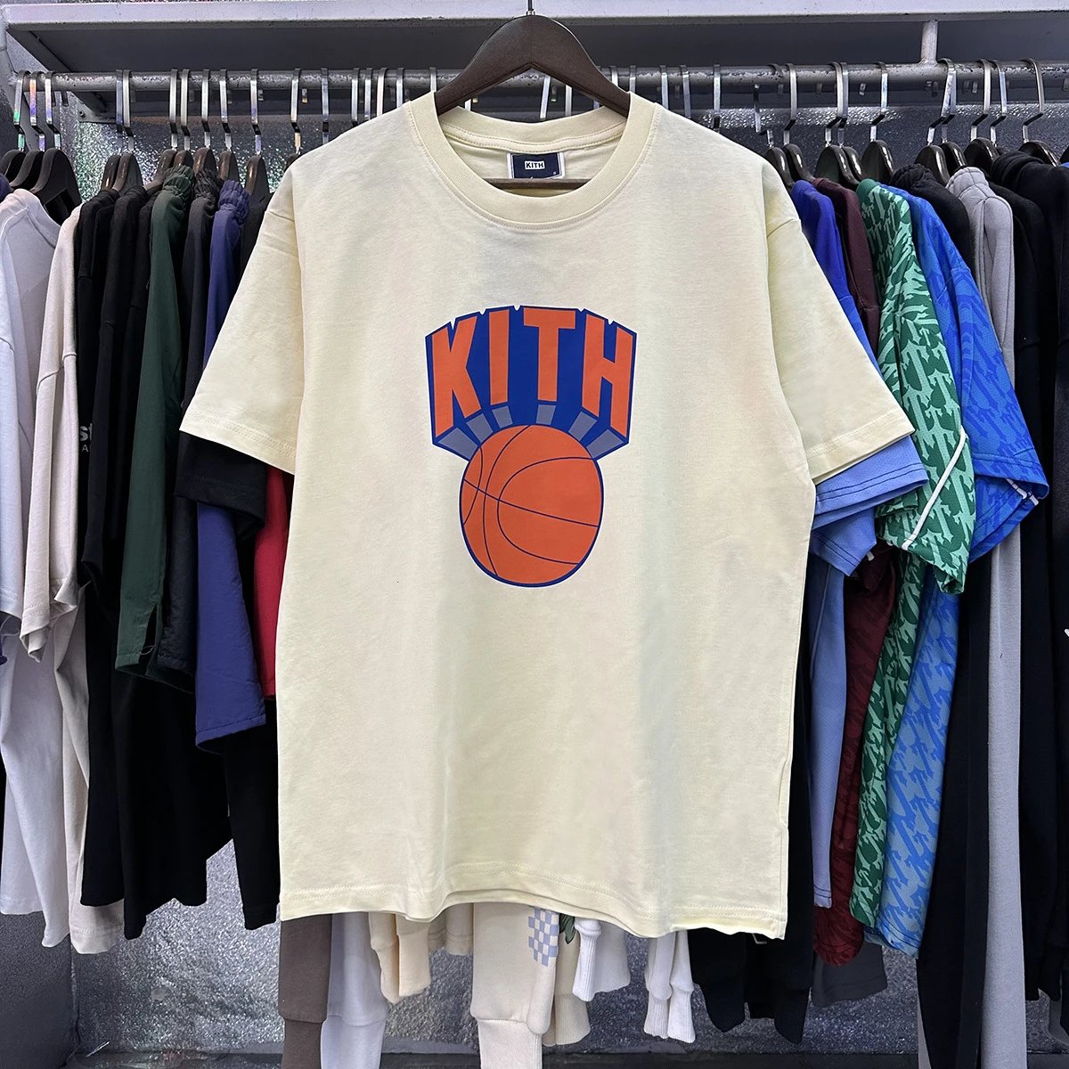 Kith T-Shirts Spider-Man Graphic T-Shirt — 8050 Apricot color