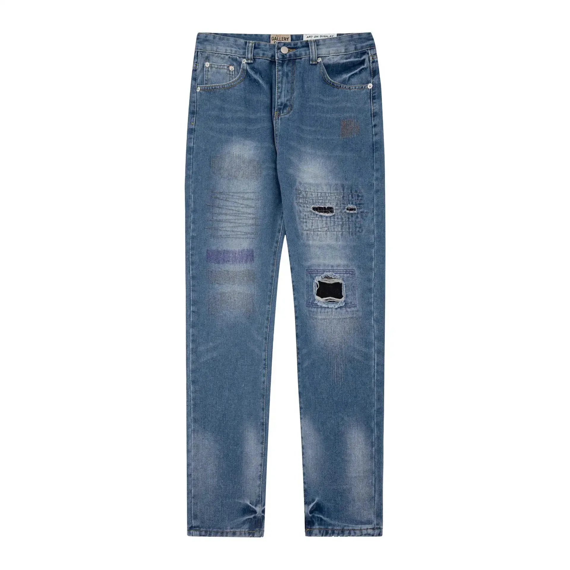 Gallery Dept. Jeans Paint-Splatter Ripped — 12
