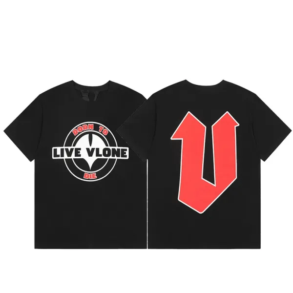 Versace VLogo Crystal-Embellished Black T-Shirt - 28