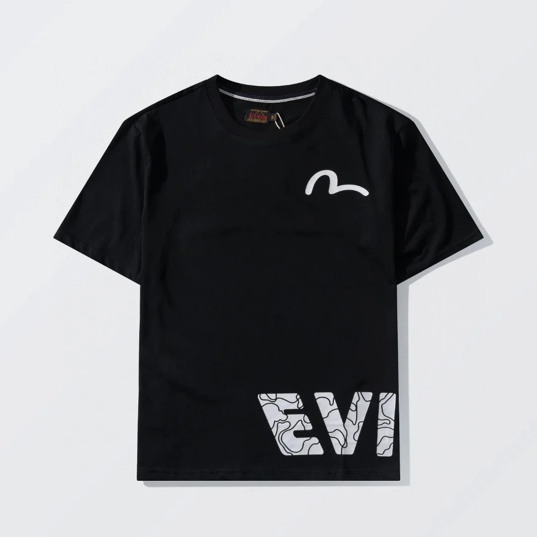 Evisu T-Shirts Short-Sleeve Seagull Logo Print T-Shirt image 4