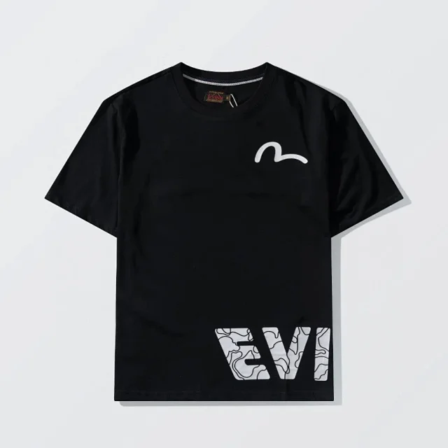 Evisu T-Shirts Short-Sleeve Seagull Logo Print T-Shirt product detail image 4
