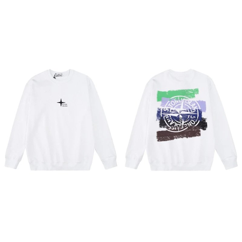 Stone Island Hoodies & Sweatshirts Crewneck graphic sweatshirt — W815 white