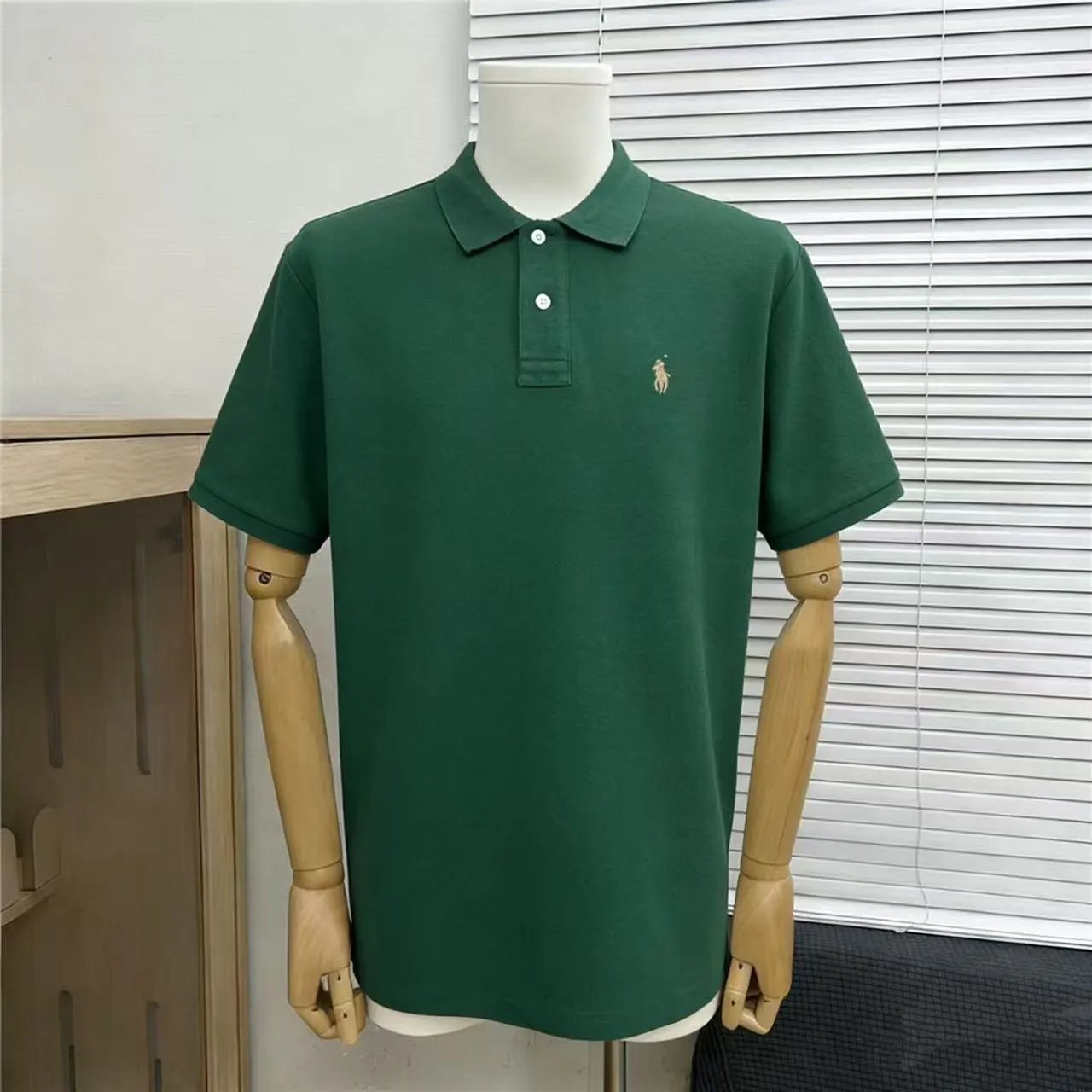 Polo Ralph Lauren Shirts Short-Sleeve Embroidered Pony Shirt — pony army green 002