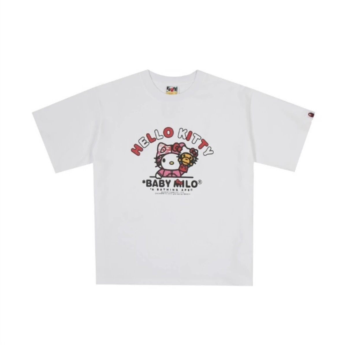 A Bathing Ape T-Shirts Baby Milo Sanrio Character Graphic — White powder kityy