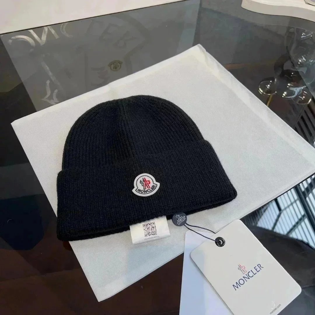 Moncler Hats Rib-Knit Cuffed Beanie image 3