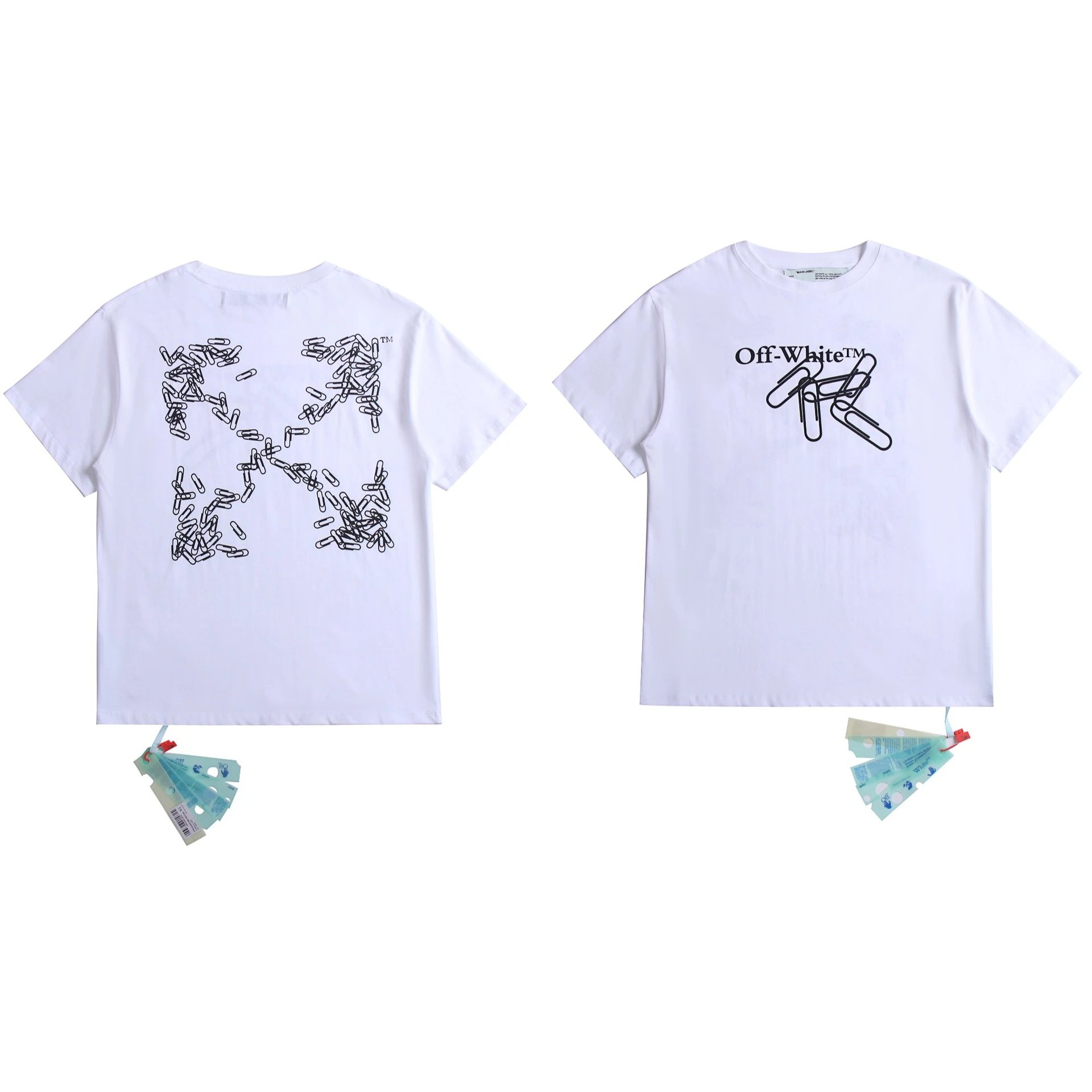 Off-White T-Shirts Graphic Print — 2101 white