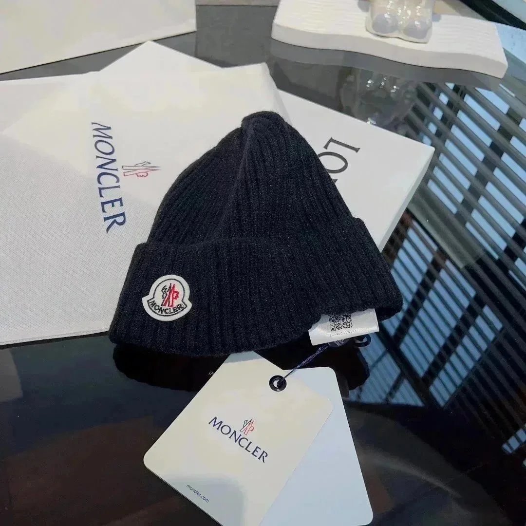 Moncler Hats Rib-Knit Cuffed Beanie image 10