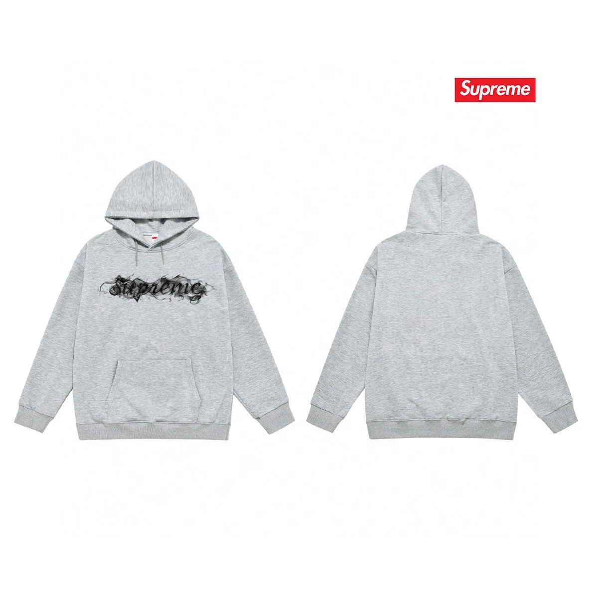 Supreme Hoodies & Sweatshirts Fleece-Lined Graphic Pullover Hoodie — 71-3 Fleece-lined style