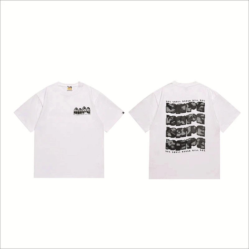 BAPE T-Shirts Hot Wheels Graphic Short-Sleeve T-Shirt — 258 white