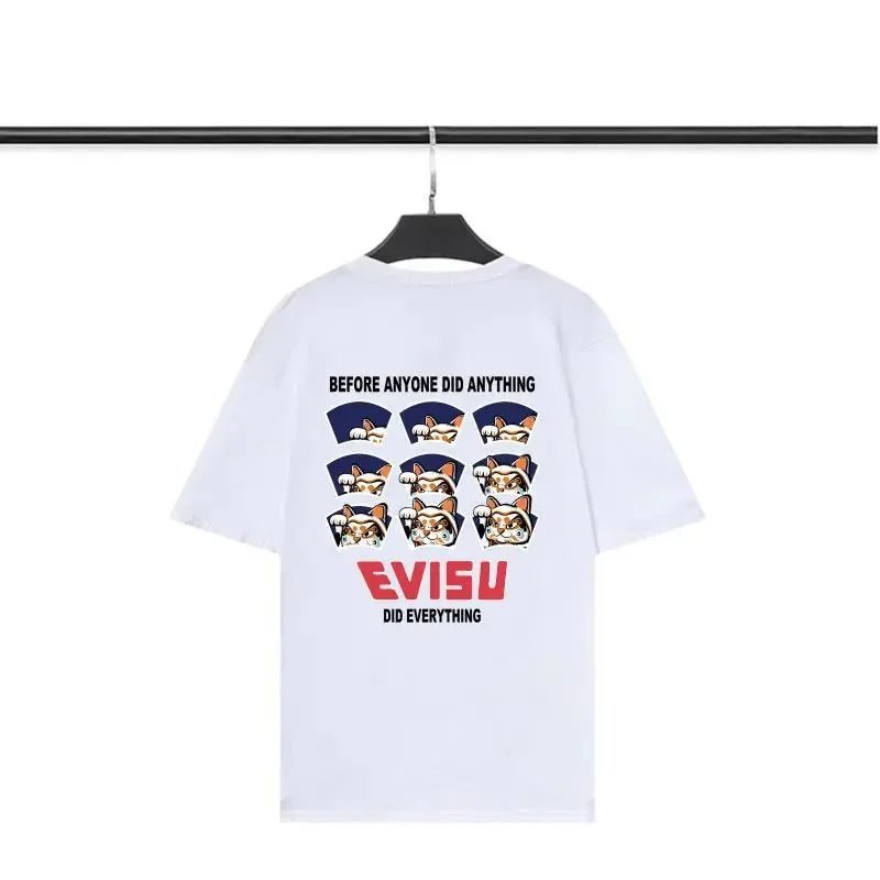 Evisu T-Shirts Short-Sleeve Seagull Logo Print T-Shirt — 10