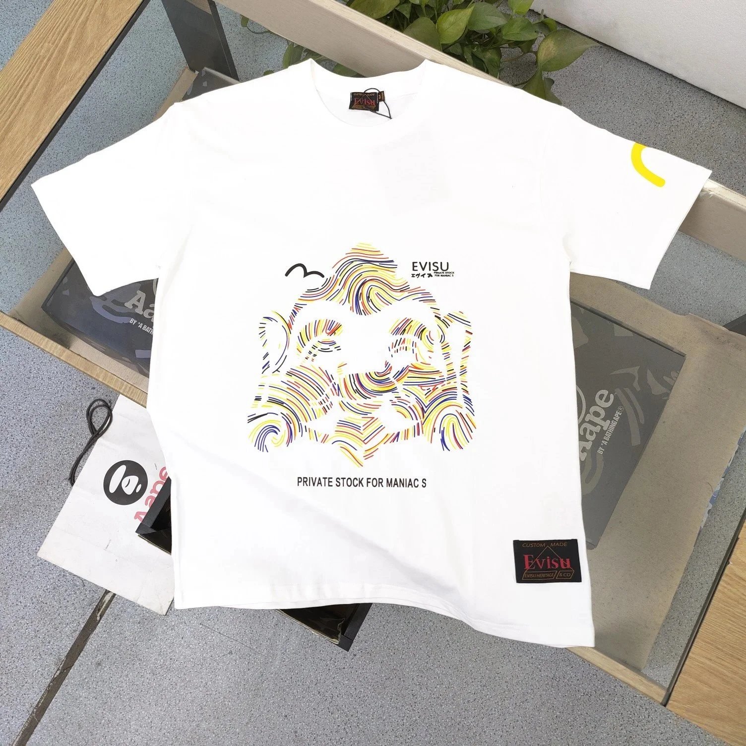 Evisu T-Shirts Short-Sleeve Seagull Logo Print T-Shirt — 20
