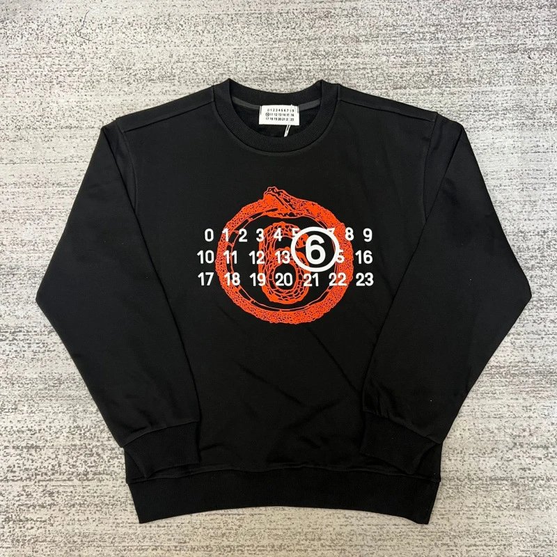 Maison Margiela Hoodies & Sweatshirts MM6 Logo Print Crewneck Sweatshirt — 59