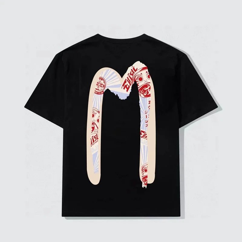 Evisu T-Shirts Short-Sleeve Seagull Logo Print T-Shirt — 3
