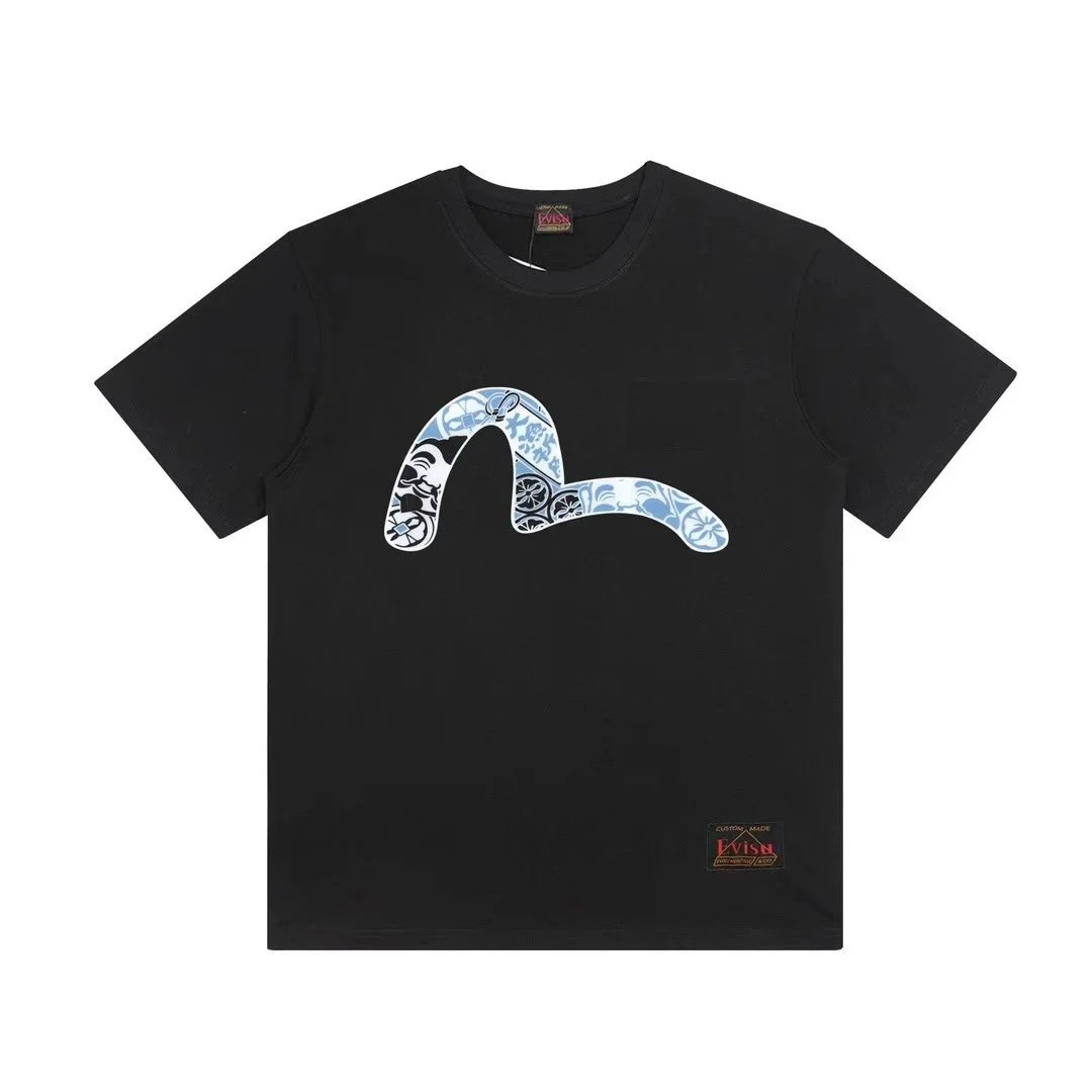 Evisu T-Shirts Short-Sleeve Seagull Logo Print T-Shirt — 5