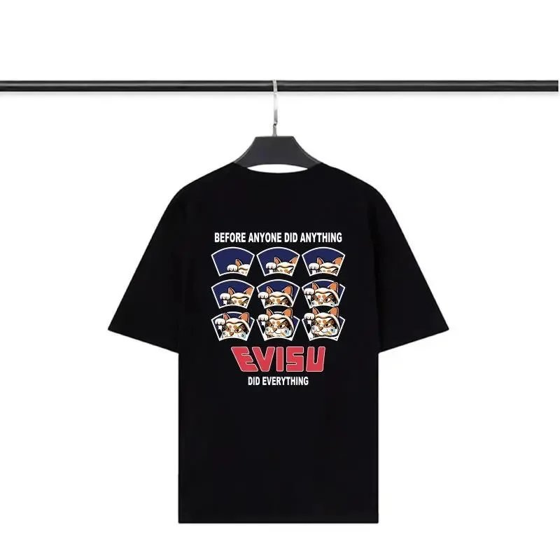 Evisu T-Shirts Short-Sleeve Seagull Logo Print T-Shirt — 9