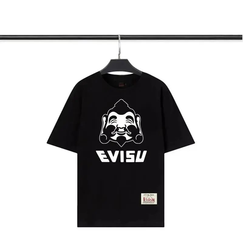 Evisu T-Shirts Short-Sleeve Seagull Logo Print T-Shirt — 13