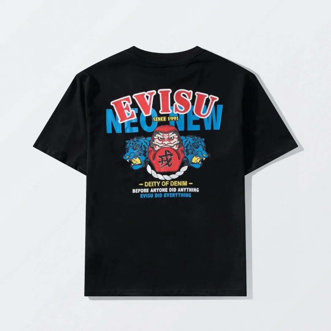 Evisu T-Shirts Short-Sleeve Seagull Logo Print T-Shirt — 26