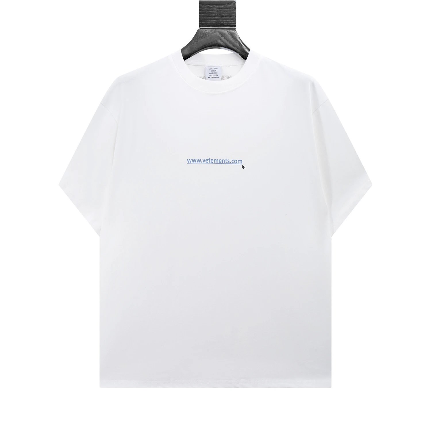 Vetements T-Shirts Graphic Logo Print — 8027 white