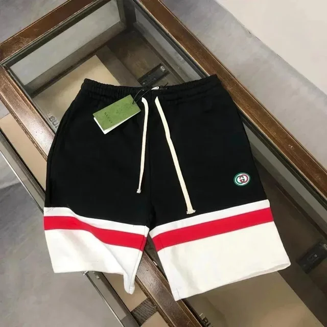 Gucci Shorts Drawstring logo-print product detail image 4