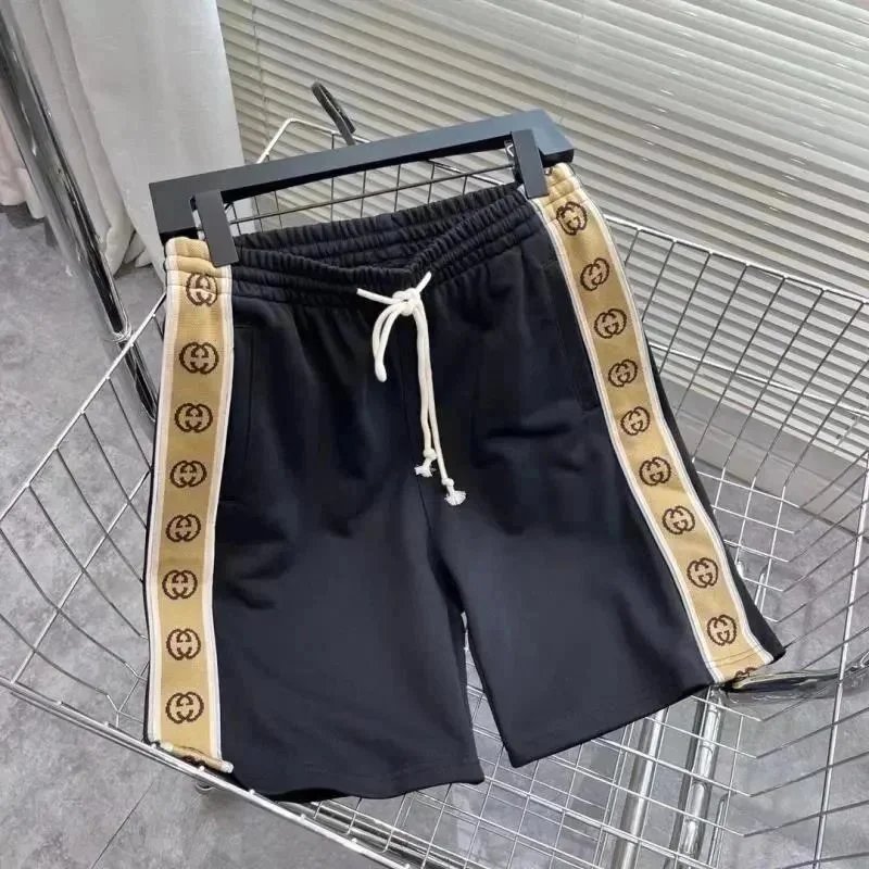 Gucci Web Stripe Track Shorts Turquoise Pink - 8