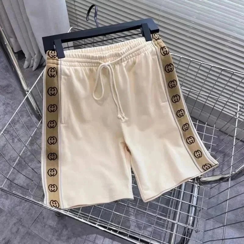 Gucci Web Stripe Track Shorts Turquoise Pink - 9