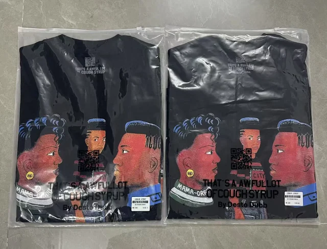 Desto Dubb T-Shirts That's a Awful Lot of Cough Syrup Graphic Print product detail image 4
